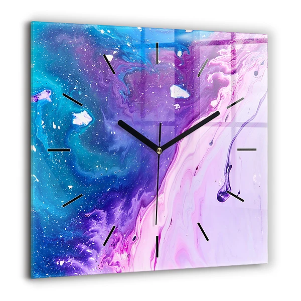 Szögletes fali üvegóra 60x60 Színes háttér