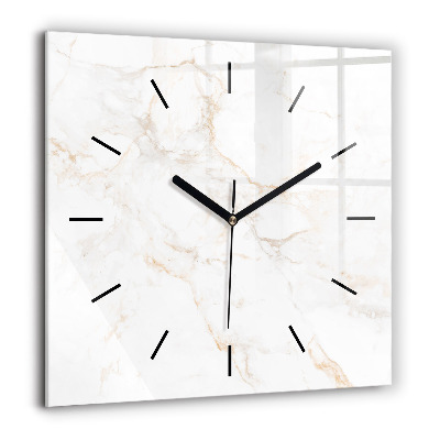 Szögletes fali üvegóra 60x60 Elegáns márvány