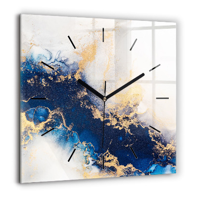 Szögletes üvegóra 60x60 Márványminta