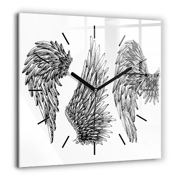 Négyzet alakú üvegóra 60x60 Angyalszárnyak