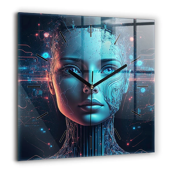 Négyzet alakú üvegóra 60x60 Mesterséges intelligencia