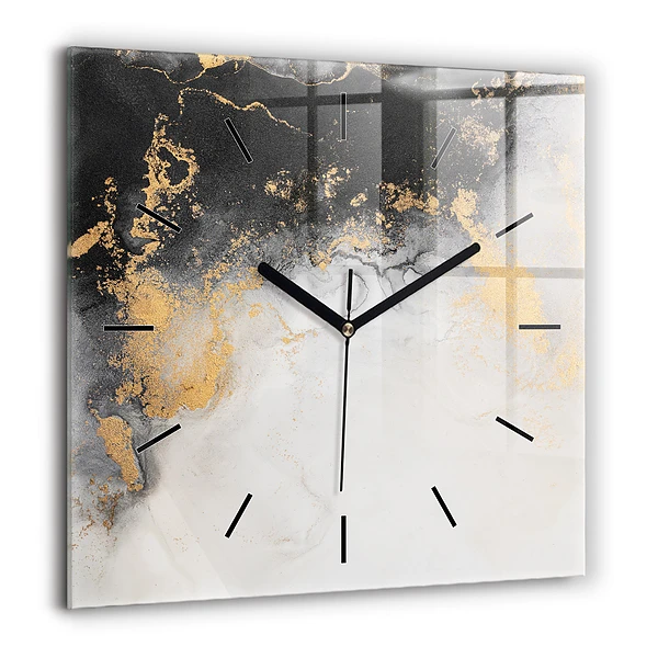 Szögletes fali üvegóra 60x60 Művészi márvány