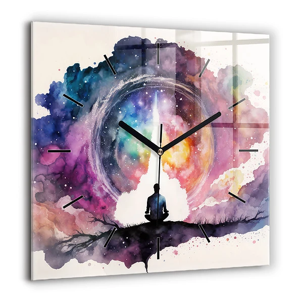 Négyzet alakú üvegóra 60x60 Életmód meditáció