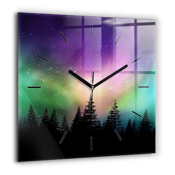 Négyzet alakú üvegóra 60x60 Sarki fény