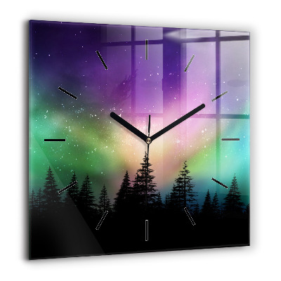 Négyzet alakú üvegóra 60x60 Sarki fény