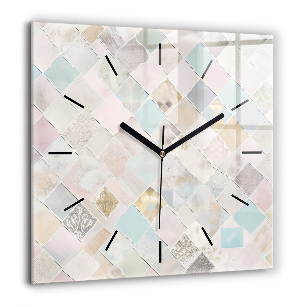 Szögletes fali üvegóra 60x60 Színes csempe