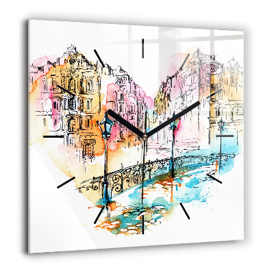 Négyzet alakú üvegóra 60x60 Festett építészet