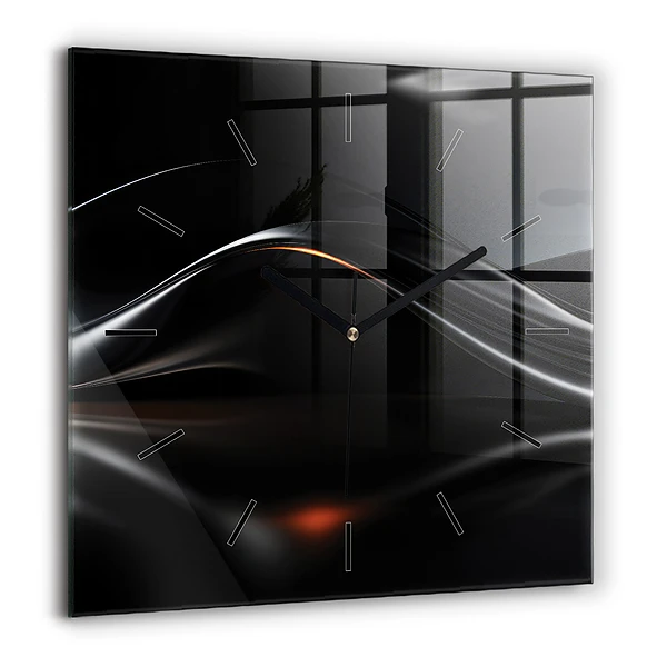 Szögletes fali üvegóra 60x60 Absztrakt