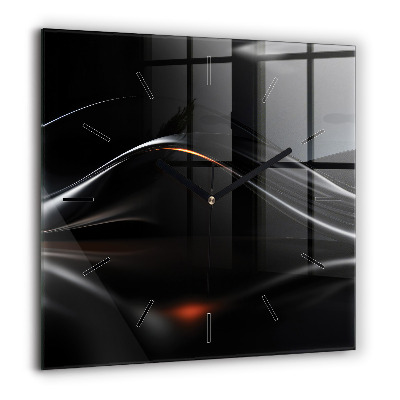 Szögletes fali üvegóra 60x60 Absztrakt