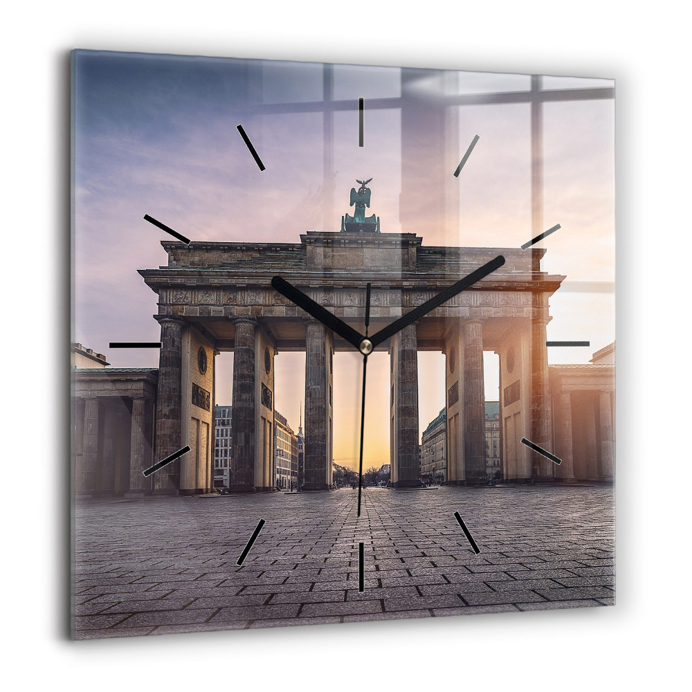 Szögletes üvegóra 60x60 Brandenburgi kapu