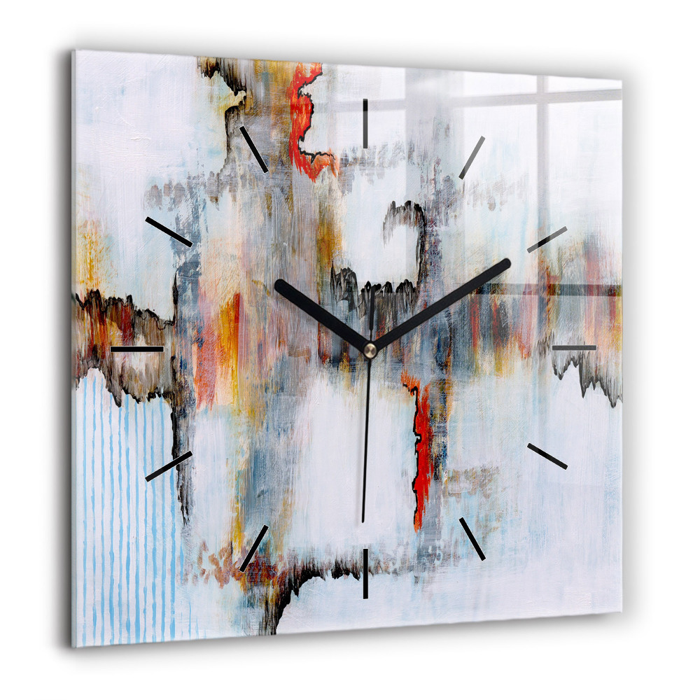Szögletes fali üvegóra 60x60 Absztrakció