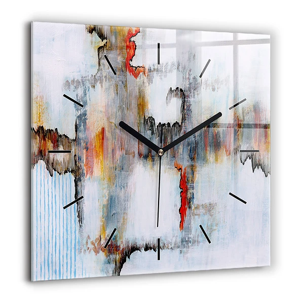 Szögletes fali üvegóra 60x60 Absztrakció