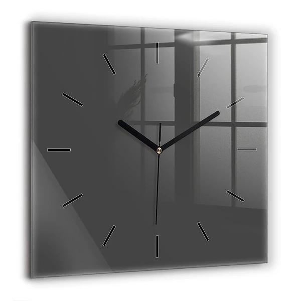 Szögletes üvegóra 60x60 Szürke szín