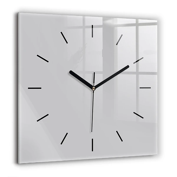 Szögletes fali üvegóra 60x60 Világosszürke