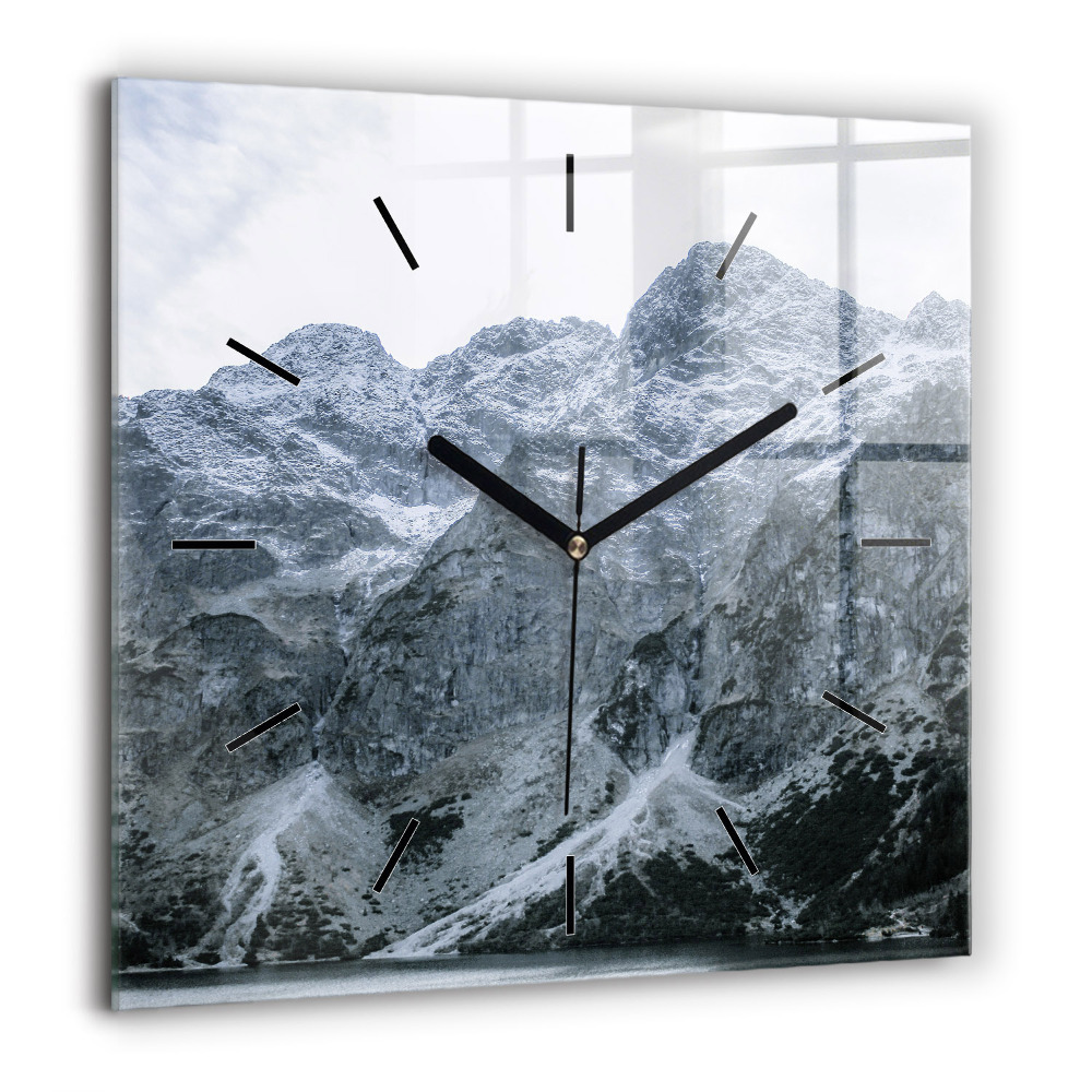 Négyzetes üvegóra 60x60 Morskie Oko a Tátrában