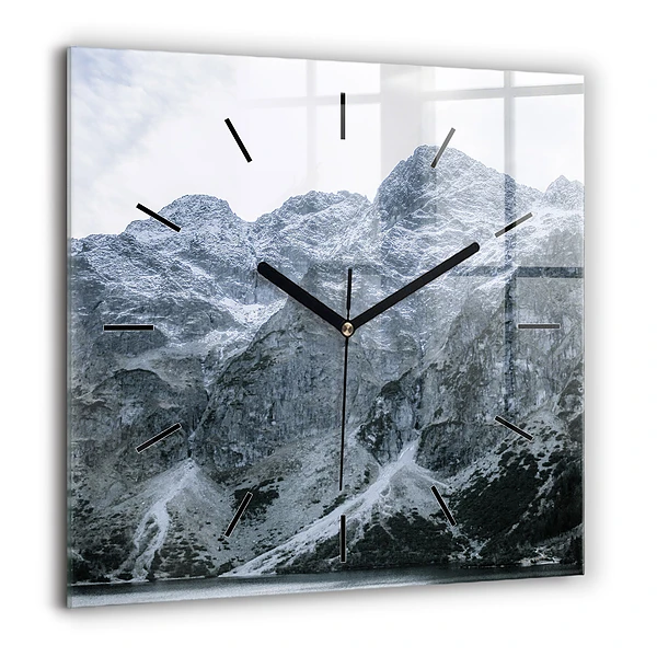 Négyzetes üvegóra 60x60 Morskie Oko a Tátrában