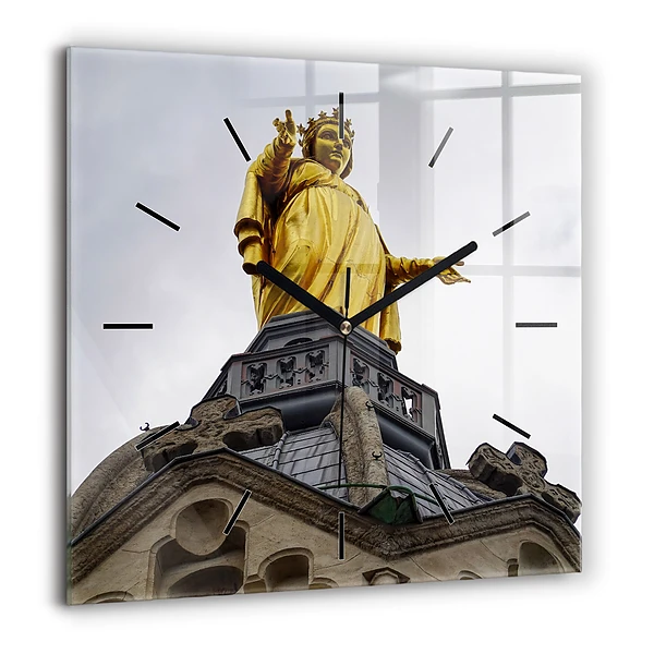 Szögletes fali üvegóra 60x60 A Szűzanya szobra Lyonban