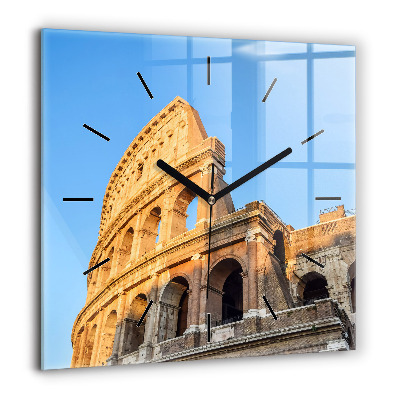 Négyzetes üvegóra 60x60 Colosseum Rómában