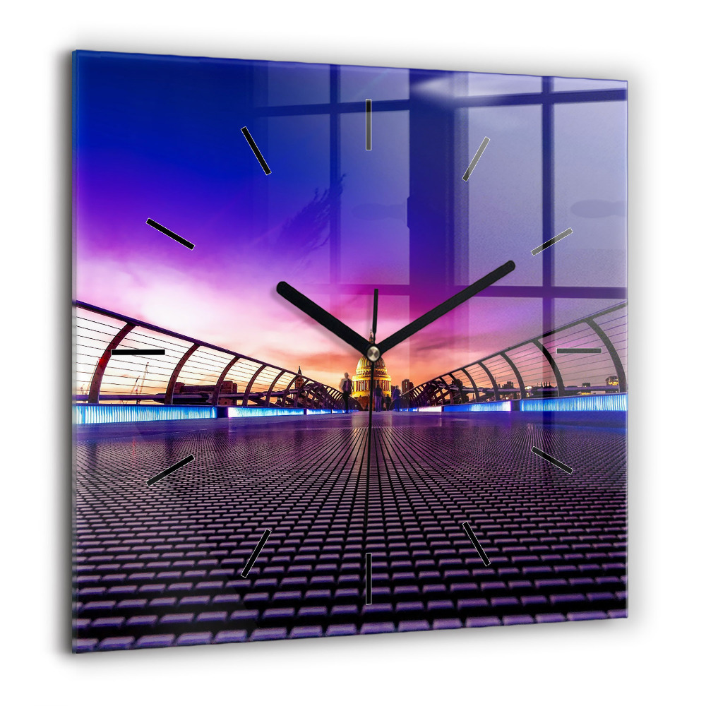 Szögletes üvegóra 60x60 Szent Pál katedrális