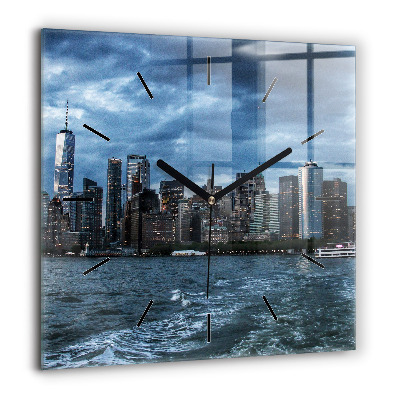 Szögletes fali üvegóra 60x60 Panoráma New York