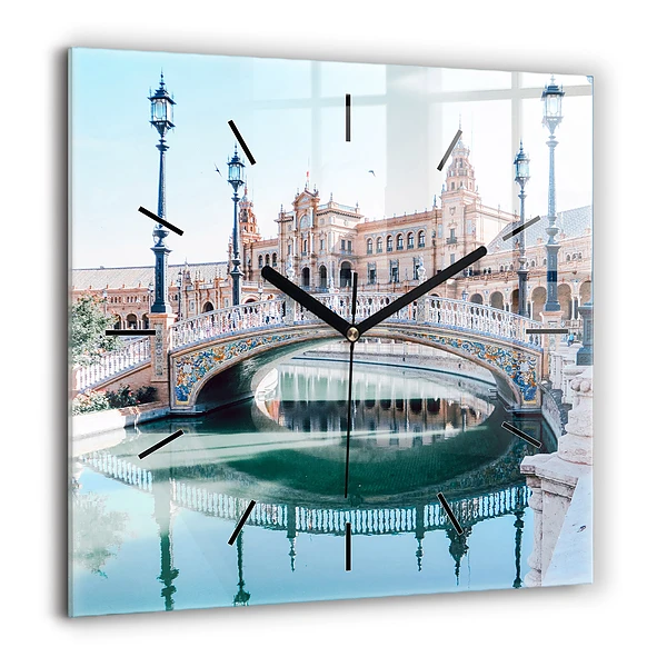 Négyzet alakú üvegóra 60x60 Spanyol tér Sevillában