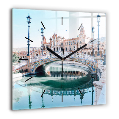 Négyzet alakú üvegóra 60x60 Spanyol tér Sevillában