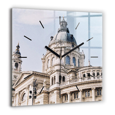 Szögletes üvegóra 60x60 Szent István-bazilika