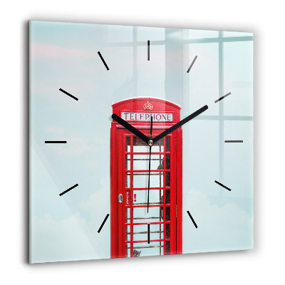 Négyzetes üvegóra 60x60 Telefonfülke