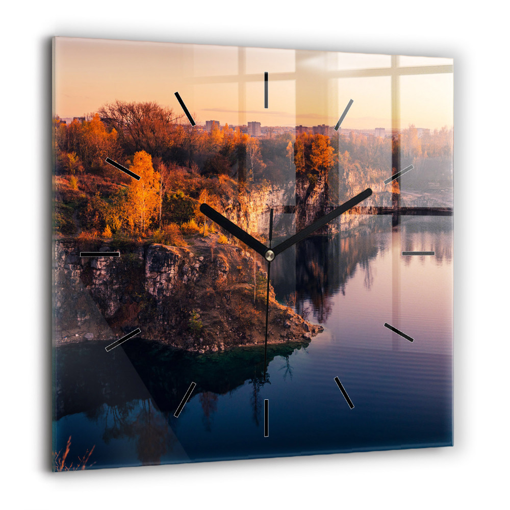 Szögletes üvegóra 60x60 Krakkói Zakrzówek-tó