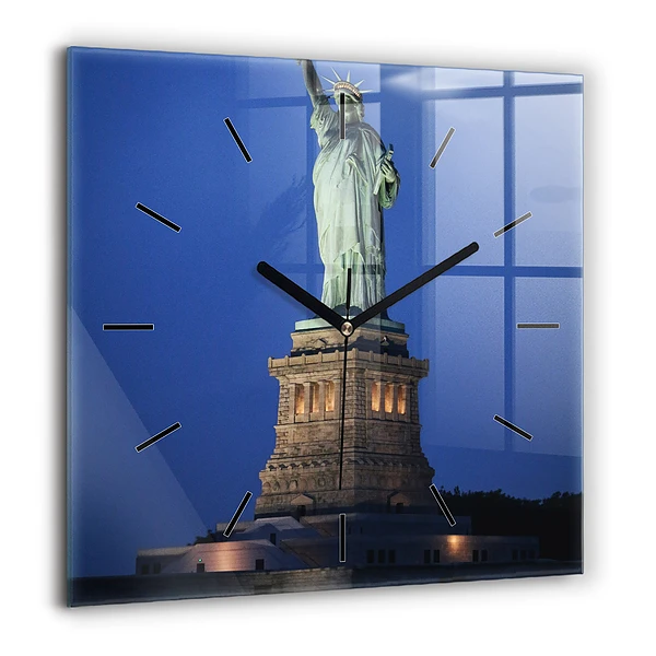 Négyzet alakú üvegóra 60x60 Szabadságszobor New York