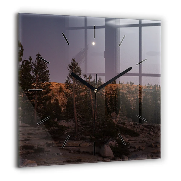 Négyzet alakú üvegóra 60x60 A Yosemite sziklás útja