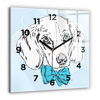 Négyzet alakú üvegóra 60x60 Kutya kiskutya