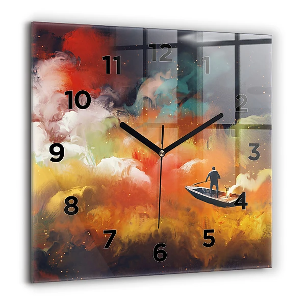 Szögletes fali üvegóra 60x60 Absztrakt kép