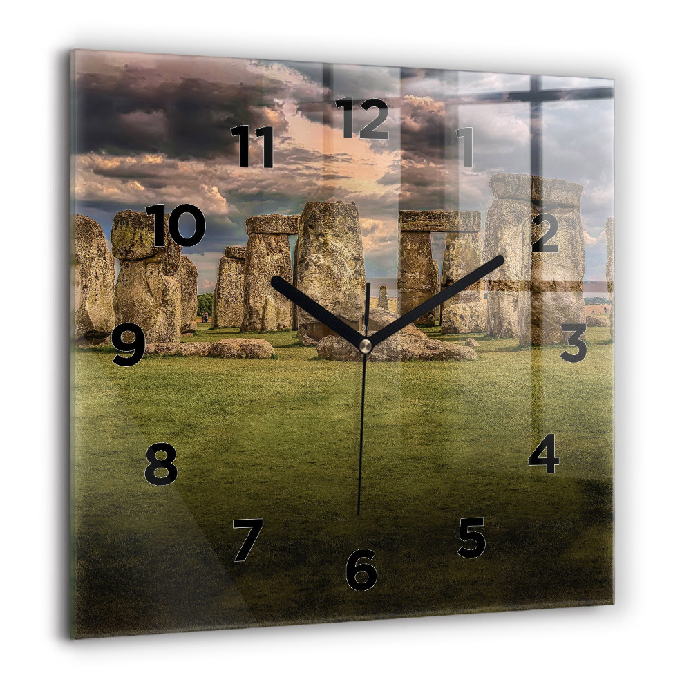 Négyzetes üvegóra 60x60 Stonehenge Nimbostratus