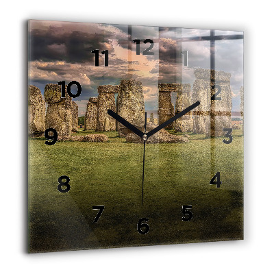 Négyzetes üvegóra 60x60 Stonehenge Nimbostratus