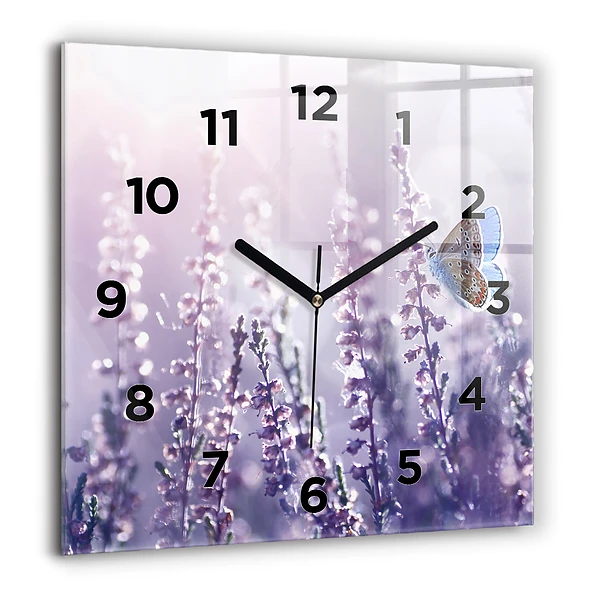 Szögletes üvegóra 60x60 Absztrakció