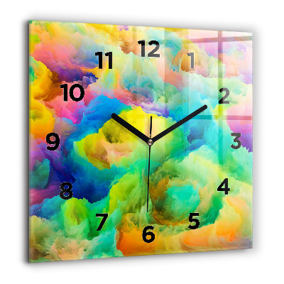 Szögletes fali üvegóra 60x60 Fraktál textúra