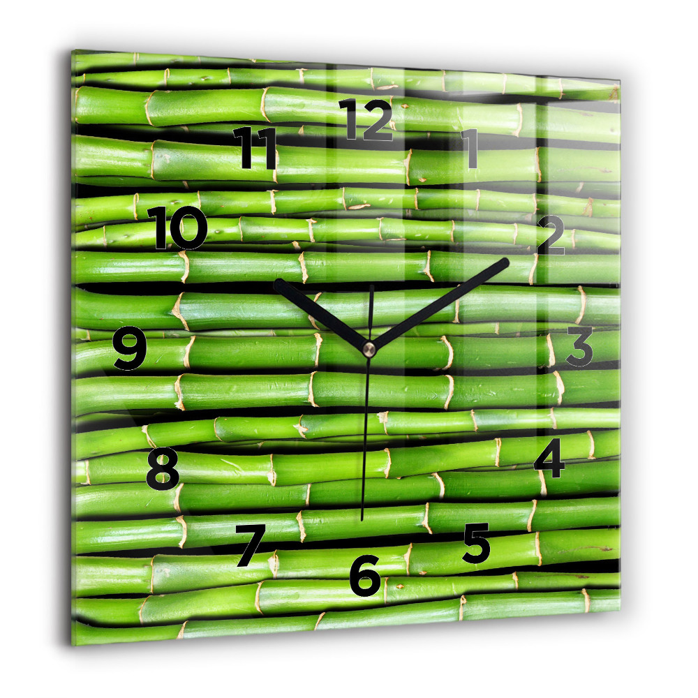 Szögletes üvegóra 60x60 Ázsiai bambusz