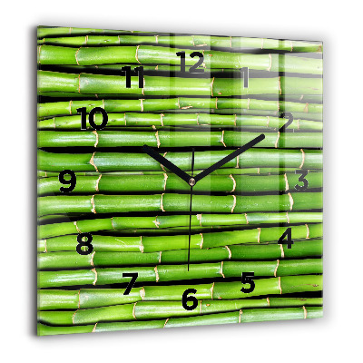 Szögletes üvegóra 60x60 Ázsiai bambusz