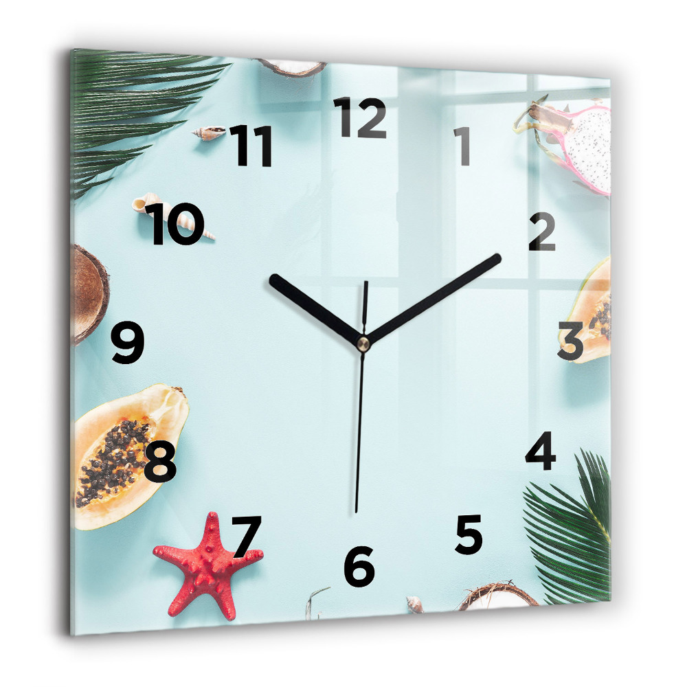 Szögletes fali üvegóra 60x60 Nyári kompozíció