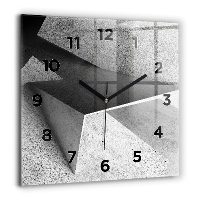 Négyzetes üvegóra 60x60 Absztrakt háromszögek