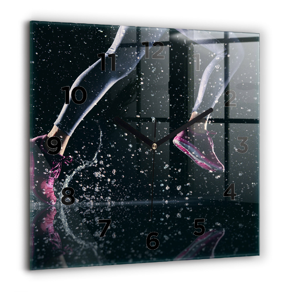 Négyzet alakú üvegóra 60x60 Egészséges életmód és futás