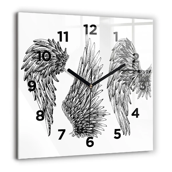 Négyzet alakú üvegóra 60x60 Angyalszárnyak