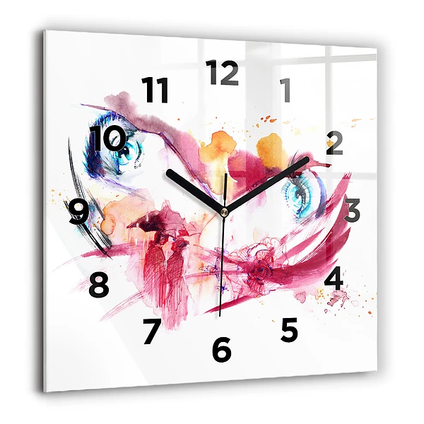 Szögletes fali üvegóra 60x60 Romantikus pár