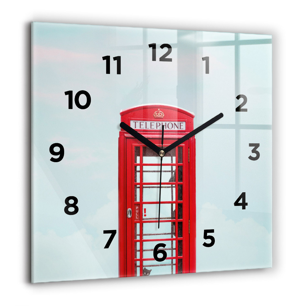 Négyzetes üvegóra 60x60 Telefonfülke