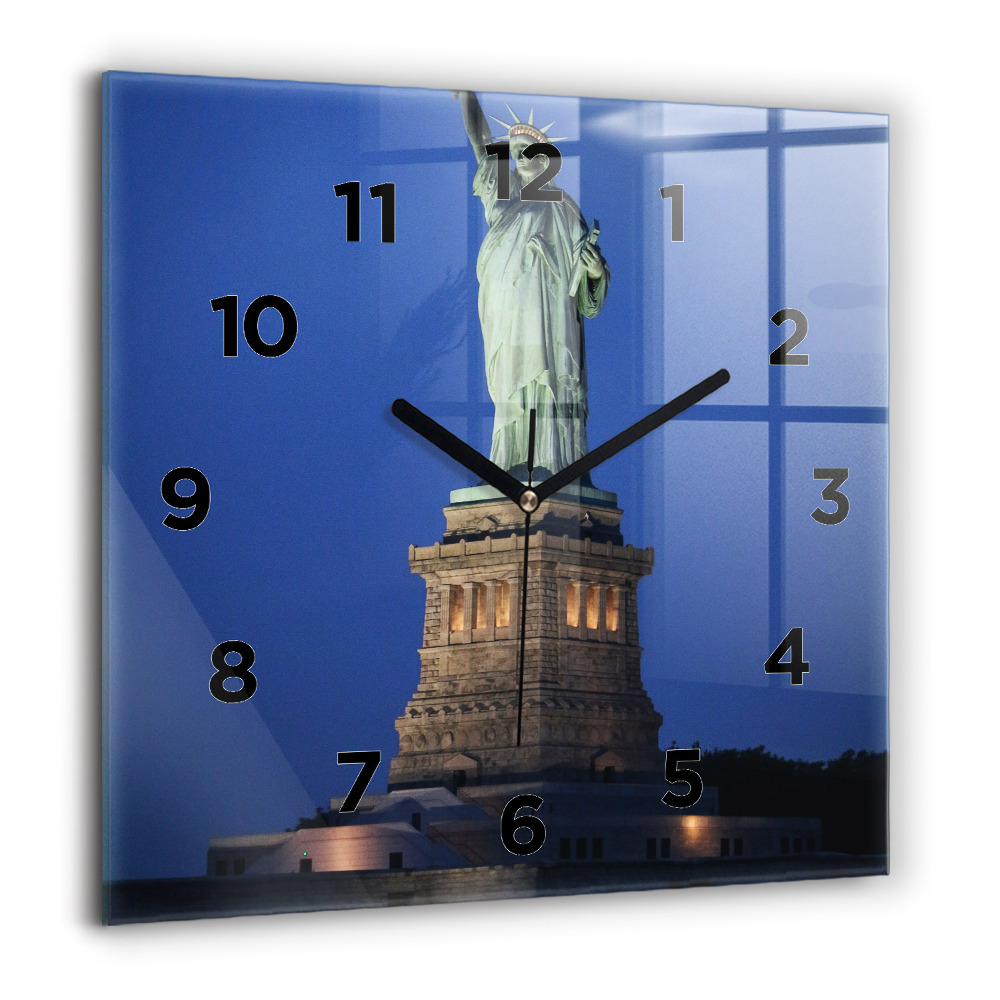Négyzet alakú üvegóra 60x60 Szabadságszobor New York