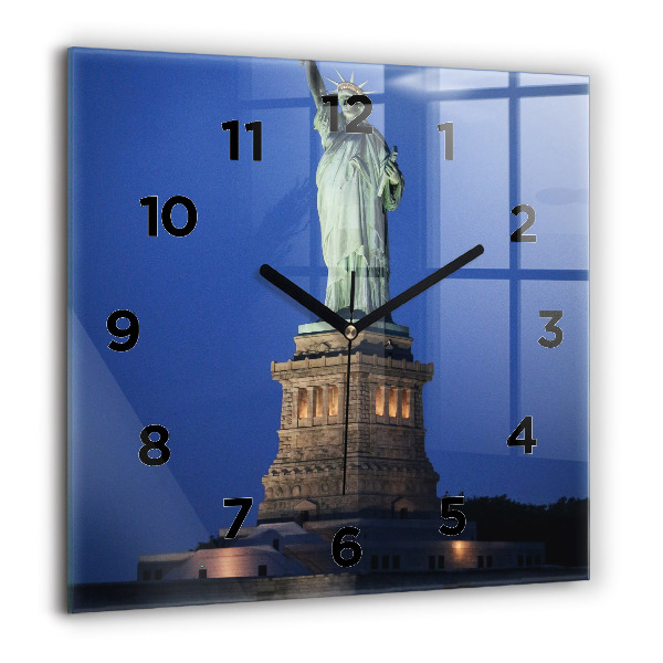 Négyzet alakú üvegóra 60x60 Szabadságszobor New York