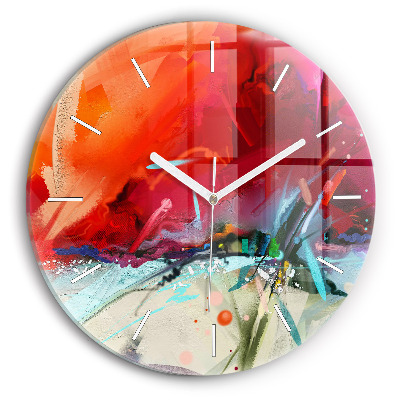 Kerek üvegóra 30 cm Fűszerek sorai