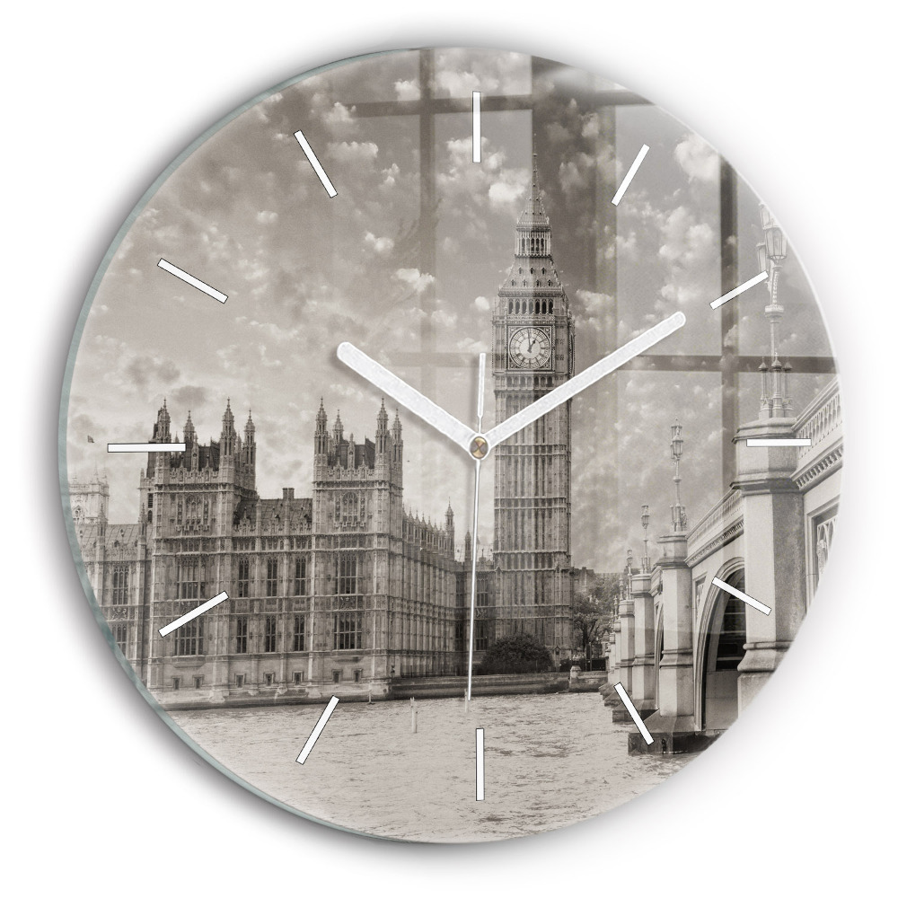 Kerek fali üvegóra 30 cm London Big Ben