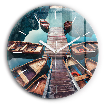 Kerek falióra 30 cm Emelvény és tó